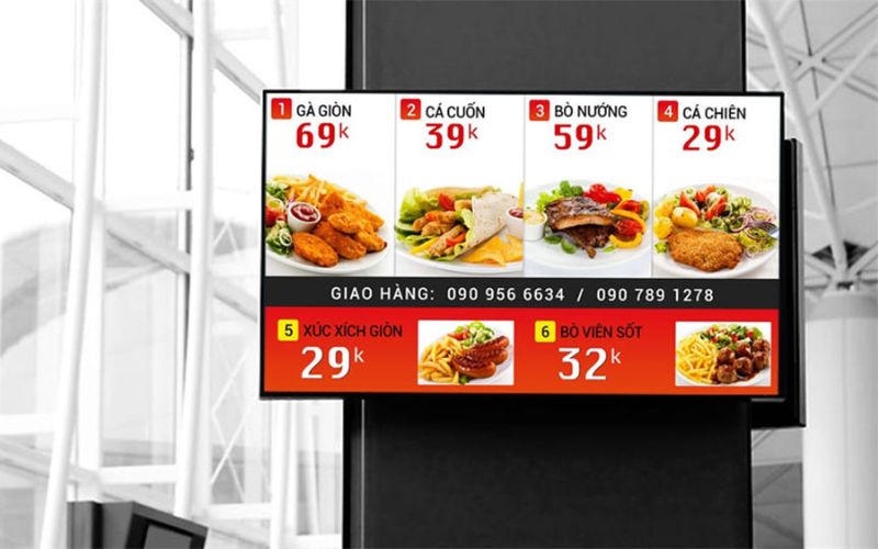 Màn hình quảng cáo treo tường giá rẻ